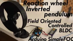 Arduino BLDC motor Reaction Wheel Inverted Pendulum - Simple FOC  project