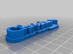 Christie 3D name plate