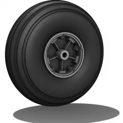 Cierva C.30 semi scale 95mm wheel & Tire (Astik Models Cierva Kit)