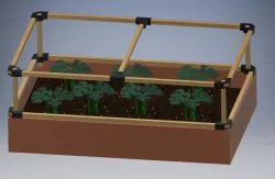 Corner joint for wooden stake