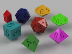 Customizable Polyhedral Dice