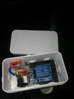 D1 Mini Relay Shield Fixation for Junction Box