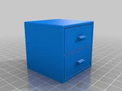 Drawer storage for doll house