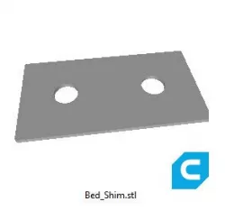 Ender 5 Plus bed mounting shim