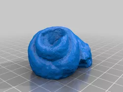 Fossil Gastropoda Photogrammetry & Remeshed (100K Tris)