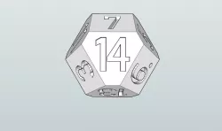 Fourteen Sided Die D14