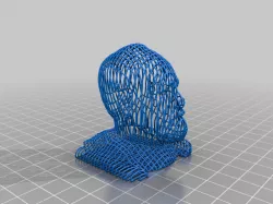 freud bust lined