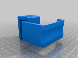 Headphone Hook Rotated 90 degrees for 16 mm desk