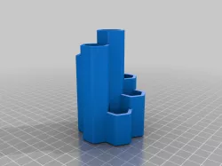 Honeycomb pen holder