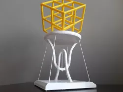 Impossible Pedestal (Tensegrity Sculpture)