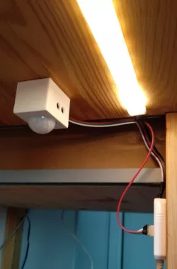 LED strip and PIR cover