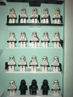 Lego minifig wall mount