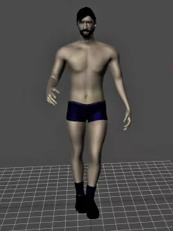 Leo Messi full body model.
