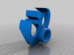 LightSaber vertical Stand Jedi emblem diam 30 with .obj and .f3d