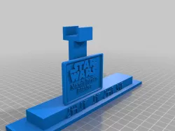 Mandalorian Blaster Stand with Plaque