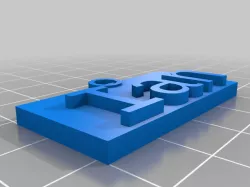 My Customized Name tag Keychain