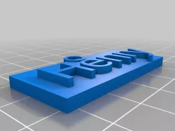 My Customized Name tag Keychain