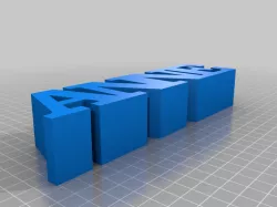 My Customized Variable WORD Sculpture