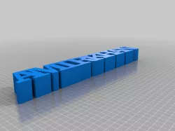 My Customized Variable WORD Sculpture
