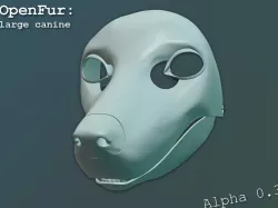 OpenFur: Large Canine Fursuit Head - very much WIP!