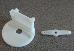 Raspberry Pi camera to SG90 mount (pan only)