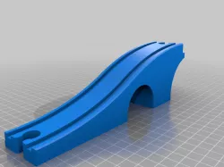 Remixed Wooden Train Track Bridge