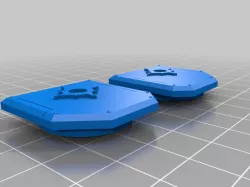 Sicaran Tank Sponson Inserts, Thousand Sons