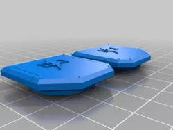 Sicaran Tank Sponson Inserts, White Scars