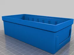 Stackable boxes with labels (some labels included)