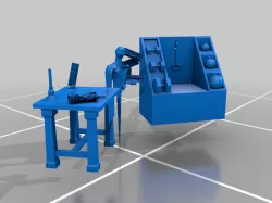 Table, Target Dummy, Workout Rack