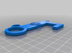 Touch-less Keychain Tool and Stylus Door and Keypad