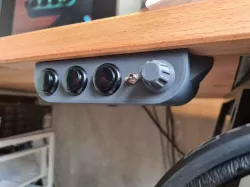 Under desk button box