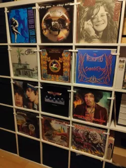 Vinyl lp support for ikea kallax