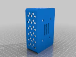 Wall support for a Raspberry Pi 3 Model B+ standard case