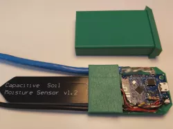 Wemos D1 Mini Soil Moisture and Temperature Sensor Box