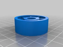 Wheel for manual pool vacuum