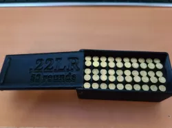 22lr ammo box - 50Rnd (Fits 50 cal ammo can)