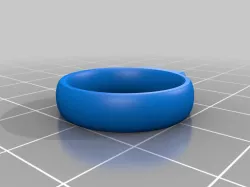 6.75 size ring with flat top