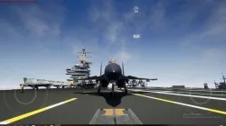 Aircraft Carrier with Fighters Pilot Props Low-poly 3D model