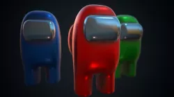 Among Us 3d Model Character Pack 3D model