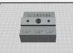 Angled drill jig 70 degree