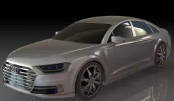 Audi A8 2017 Model 3D model