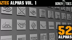 Aztec Alphas Volume 1 3D model