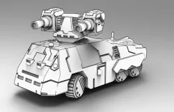 Battletech Fortune Wheeled Assault Vehicle