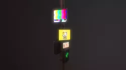 Blade Runner Inspired Sign Low-poly 3D model