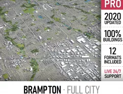 Brampton Low-poly 3D model