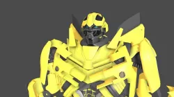 Bumblebee  Low-poly 3D model