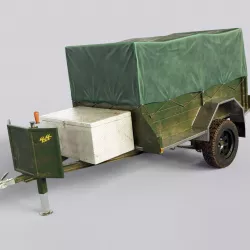 Car Trailer Vehicle Carrier Low-poly 3D model