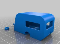 caravan in HO scale - based on JPGO N scale model