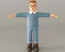 Cartoon Man 3D model